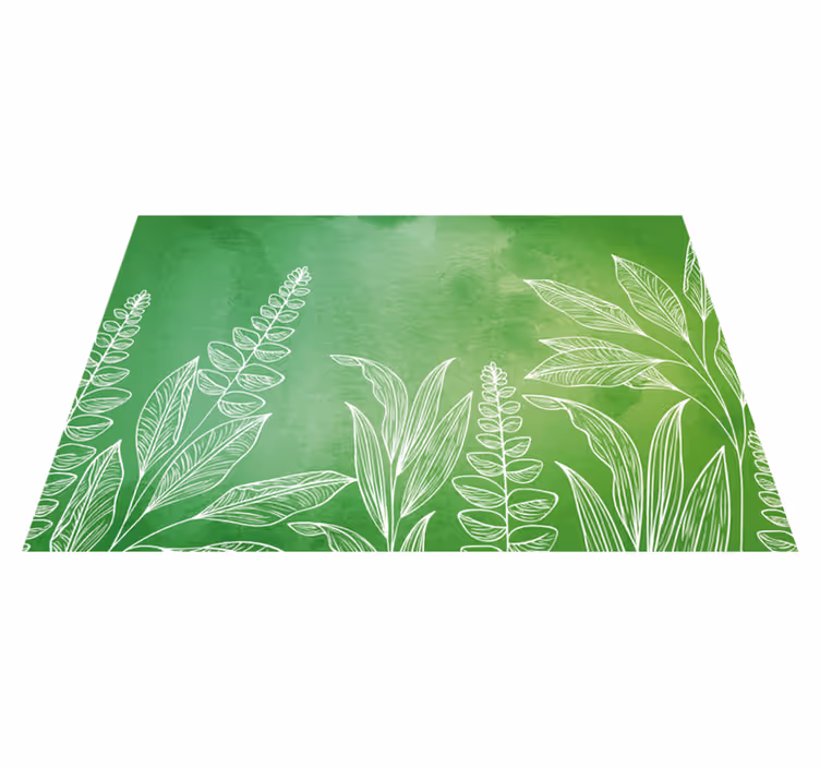 Set de table enfant set de thé avec feuilles - TenStickers