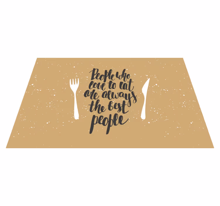 Set de table citation fourchettes - TenStickers