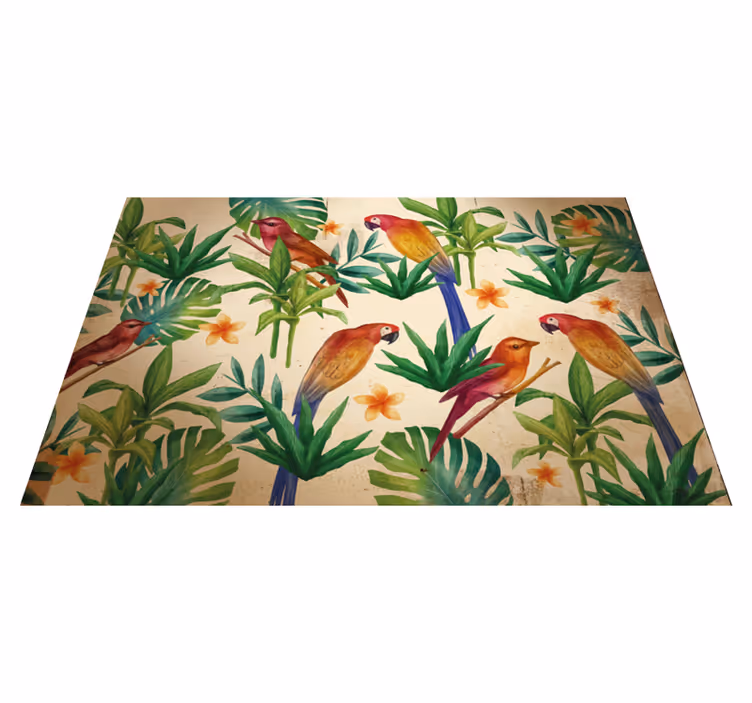 Set de table original motif perroquets tropicaux - TenStickers
