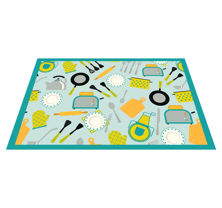 Set de table original thème ustensiles de cuisine - TenStickers