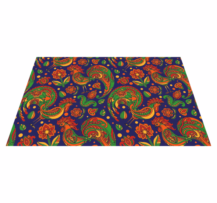 Set de table original motifs floraux vibrants - TenStickers