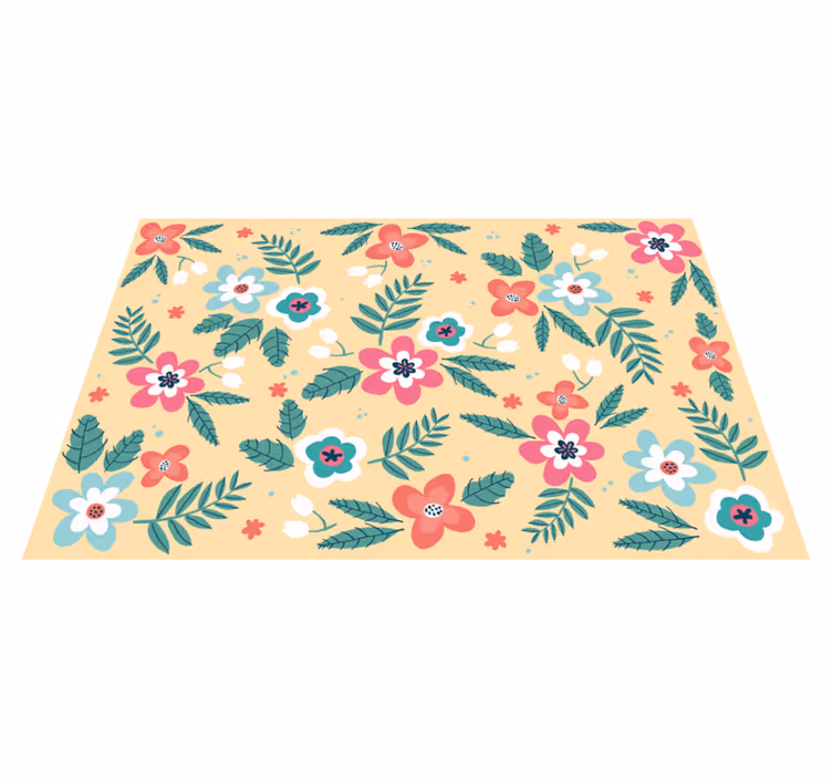 Set de table original design floral - TenStickers
