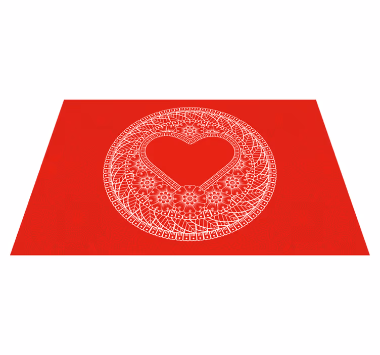 Set de table citation motif cœurs - TenStickers