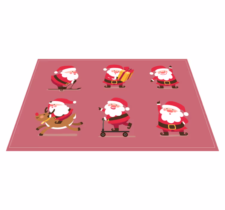 Set de table noël personnages du père noël - TenStickers