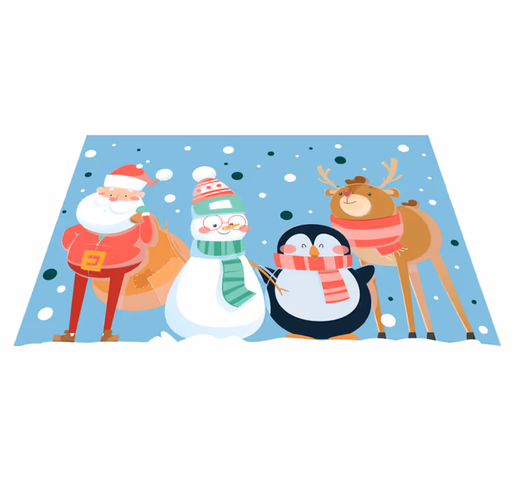 Set de table noel Personnages de dessins animés de vacances - TenStickers