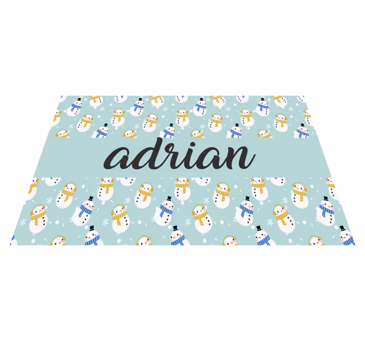 Set de table noël design de bonhomme de neige - TenStickers