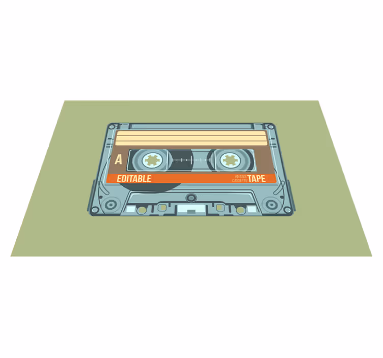 Set de table rectangulaire Cassette vintage - TenStickers