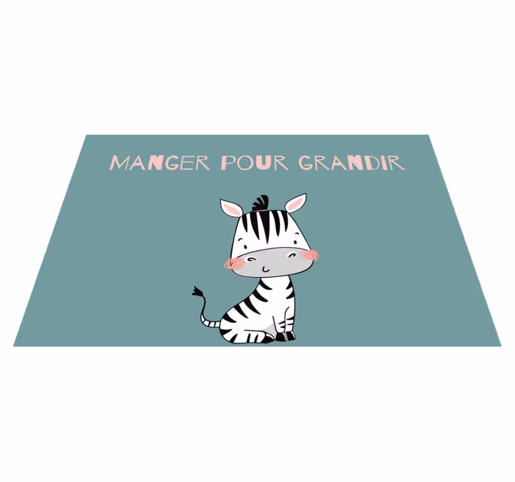 Set de table design enfant Petit zèbre - TenStickers