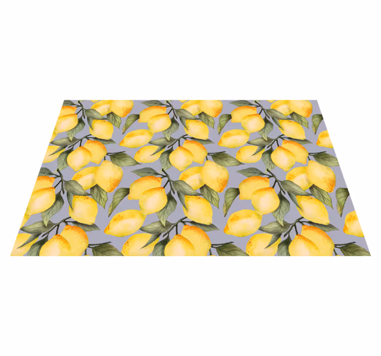 Set de table design elegant Citrons peints - TenStickers