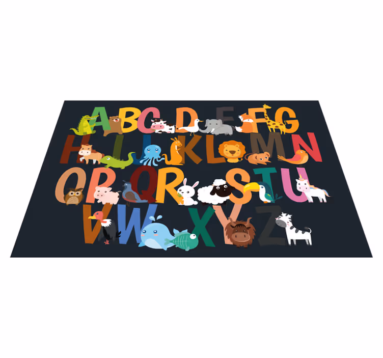 Set de table enfant alphabet animaux - TenStickers