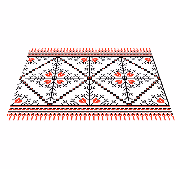 Set de table original motif floral géométrique - TenStickers