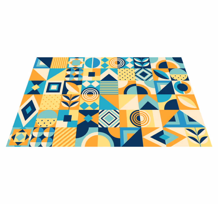 Set de table moderne motif géométrique ludique - TenStickers