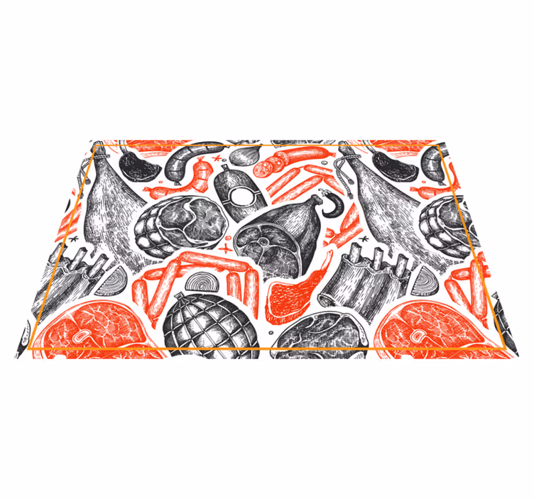 Set de table original motifs d'illustration culinaire - TenStickers