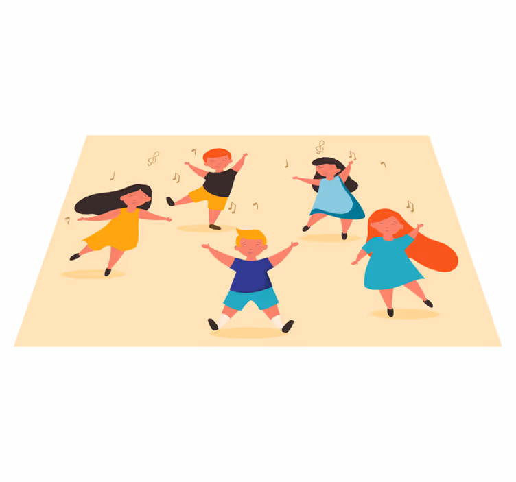 Set de table enfant danseurs enjoués - TenStickers