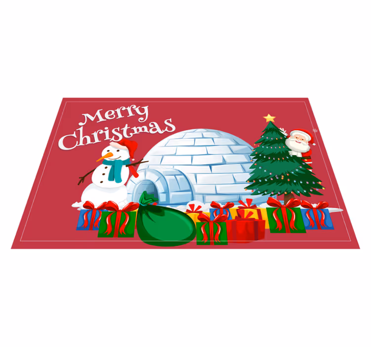 Set de table noël scène festive de vacances - TenStickers