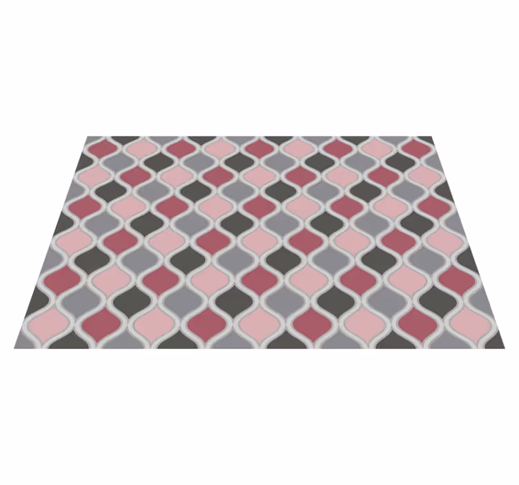 Set de table design elegant Rose et gris à motifs - TenStickers