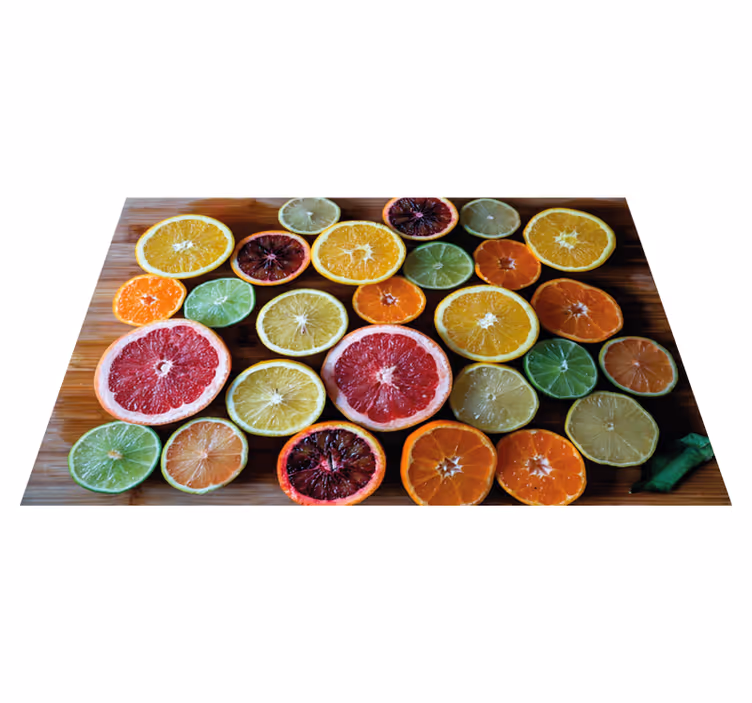 Set de table original arrangement de fruits citrus - TenStickers