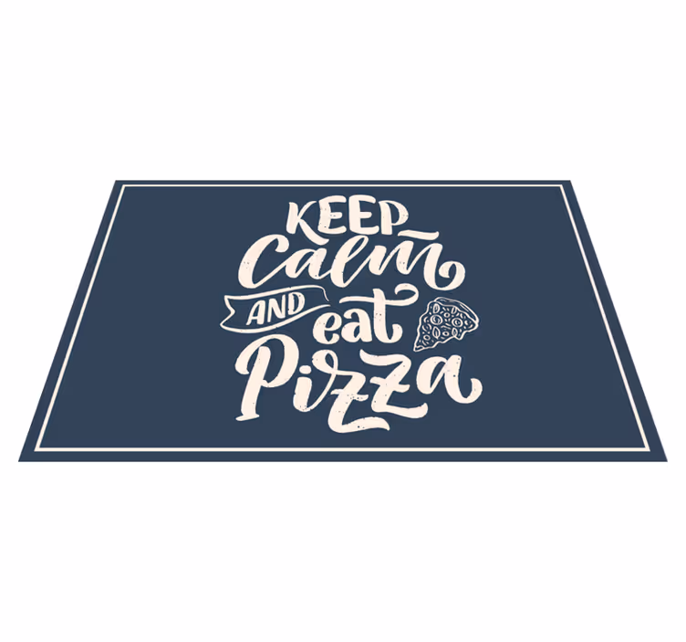 Set de table citation pizza calme - TenStickers