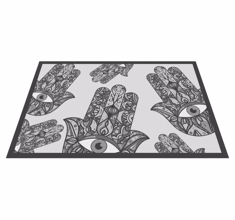 Set de table original motifs de mains raffinés - TenStickers