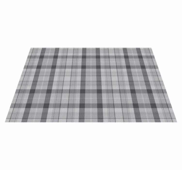 Set de table élégant style plaid en lin - TenStickers