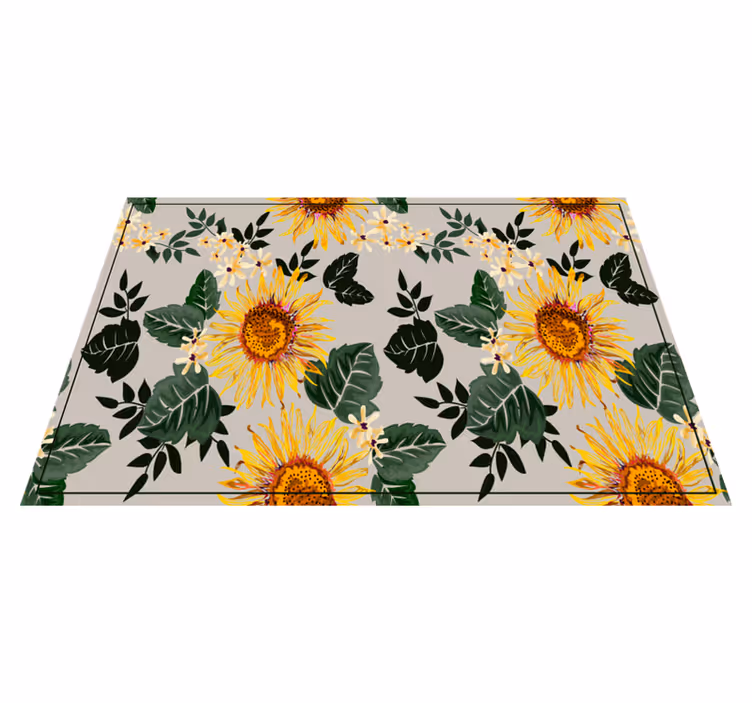 Set de table original arrangement floral ensoleillé - TenStickers