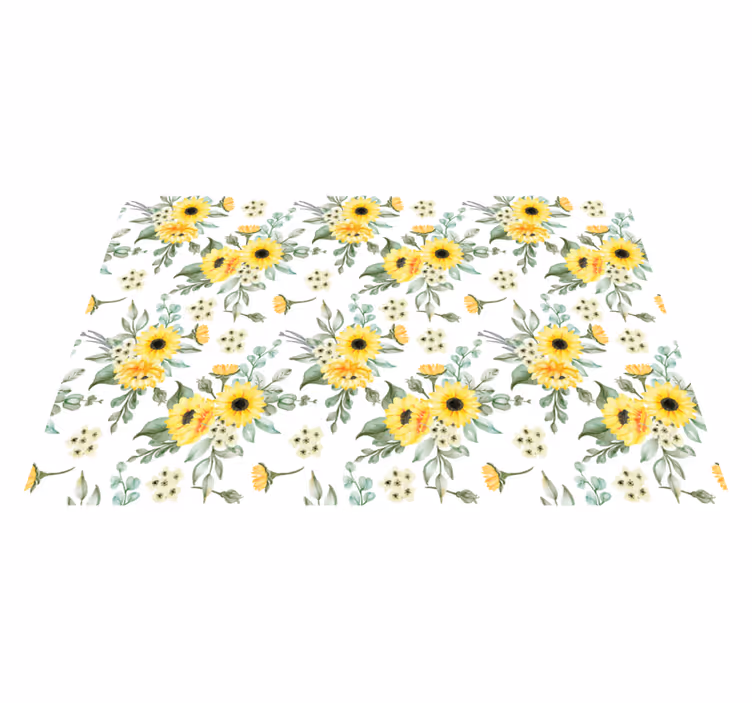 Set de table original motif floral tournesol - TenStickers