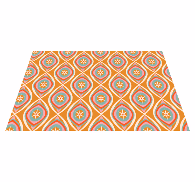 Set de table motif géométrique années 70 - TenStickers