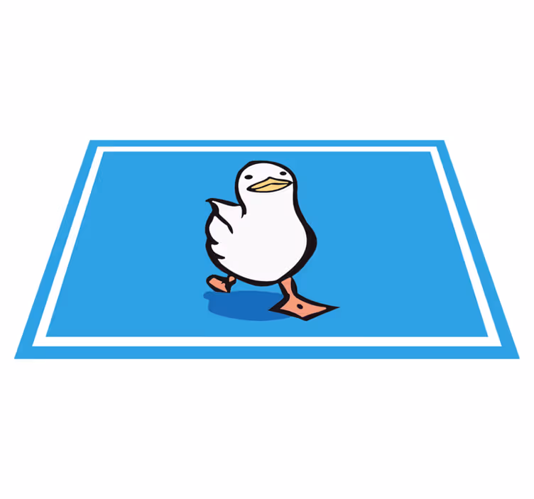 Set de table moderne Canard qui marche - TenStickers