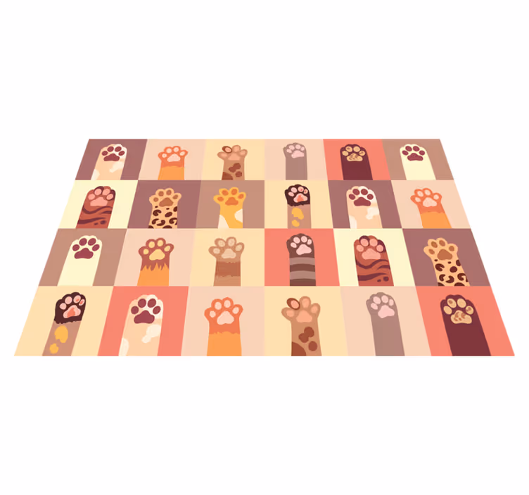 Set de table original motif empreintes de pattes - TenStickers