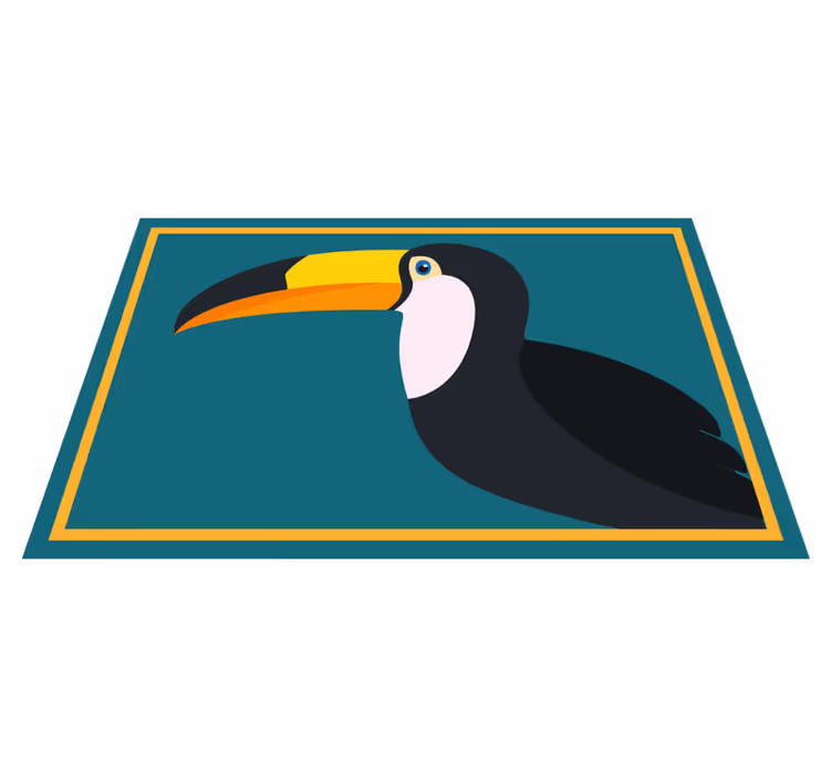 Set de table moderne Dessin animé toucan coloré - TenStickers