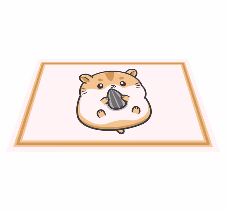 Set de table moderne Dessin animé mignon de hamster - TenStickers