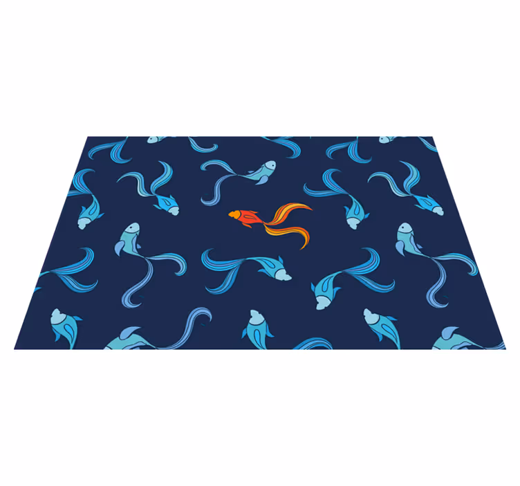 Set de table moderne Un poisson orange sur mille - TenStickers