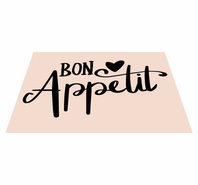Set de table citation bon appétit - TenStickers