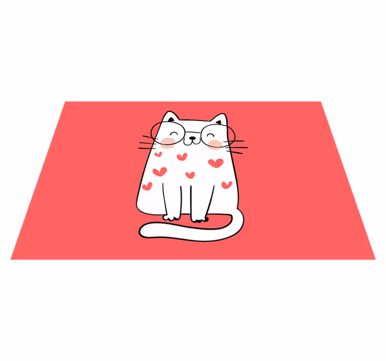 Set de table design enfant Joli chat souriant - TenStickers
