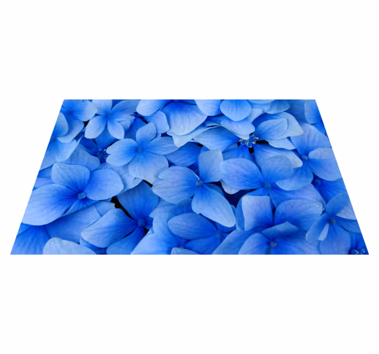 Set de table moderne Plusieurs fleurs bleues - TenStickers