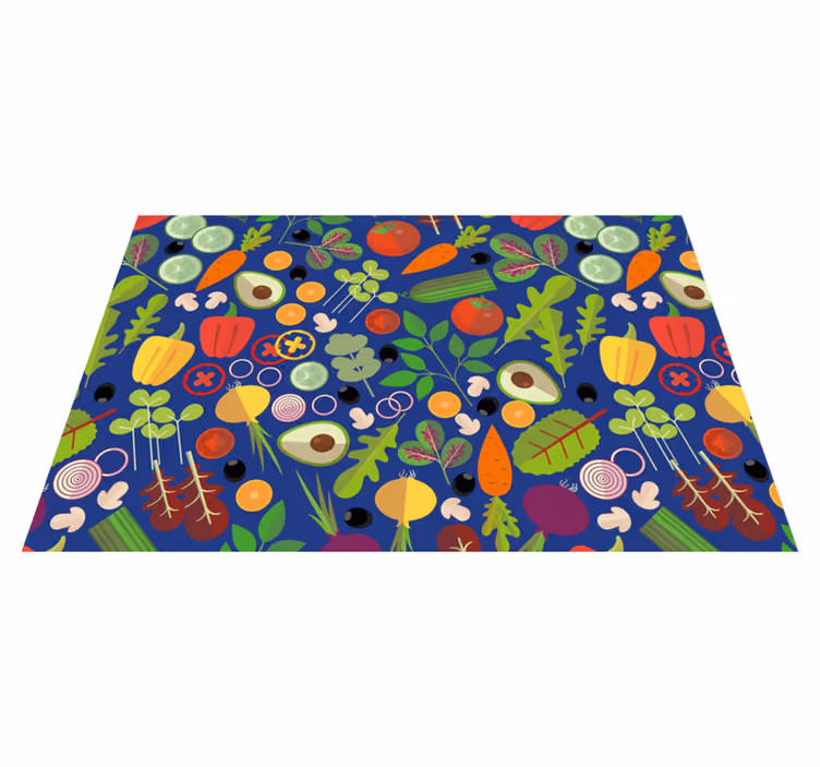 Set de table original motif légumes colorés - TenStickers