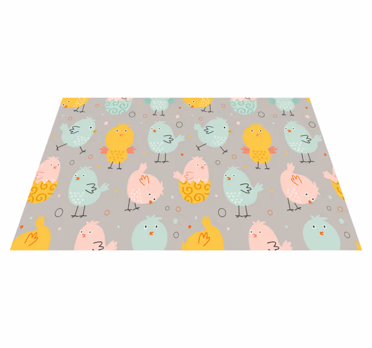 Set de table enfant personnages de poussins colorés - TenStickers