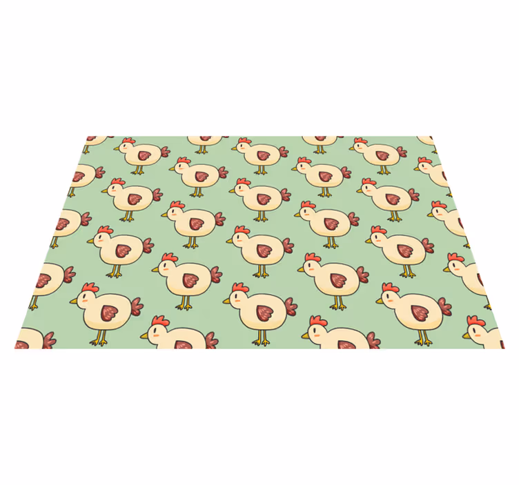 Set de table enfant poule charmante répétée - TenStickers