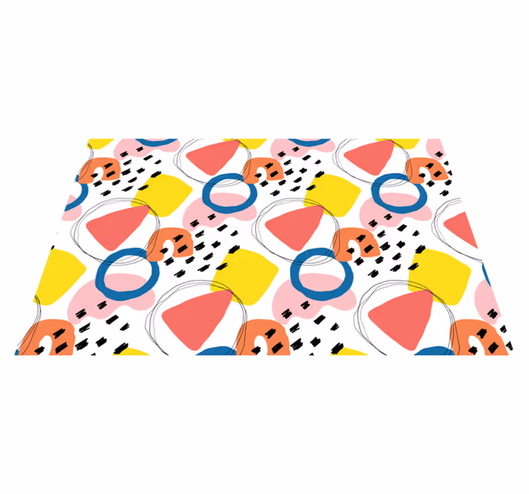 Set de table moderne Éléments géométriques vifs - TenStickers