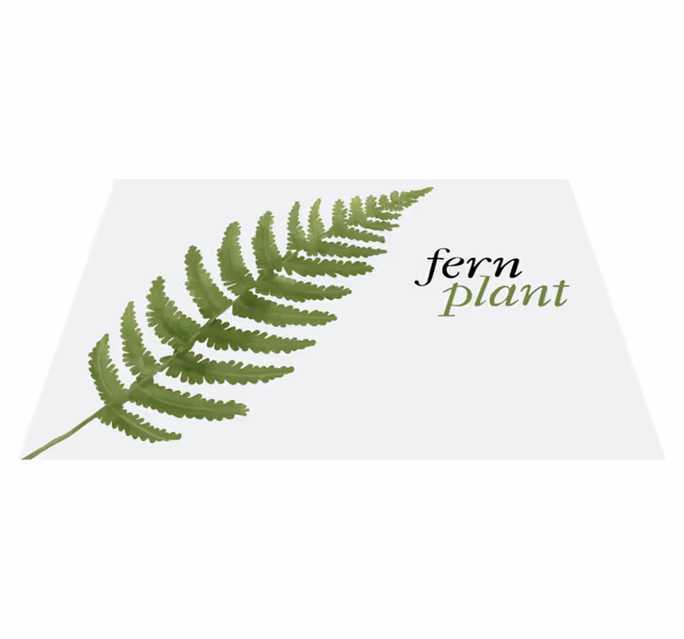 Set de table original affichage de plantes fougères - TenStickers