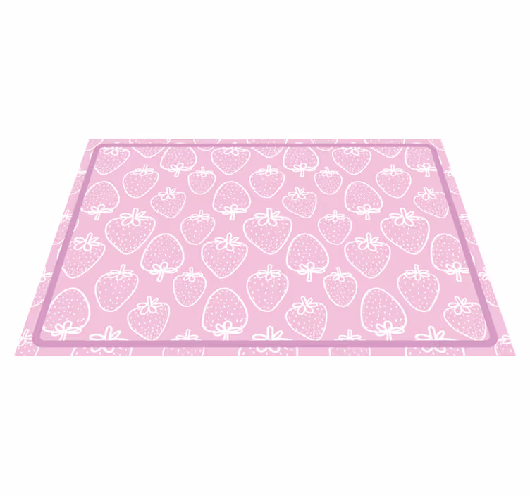 Set de table enfant motif fraises - TenStickers