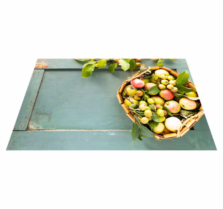 Set de table rectangulaire Panier de pommes fraîches - TenStickers