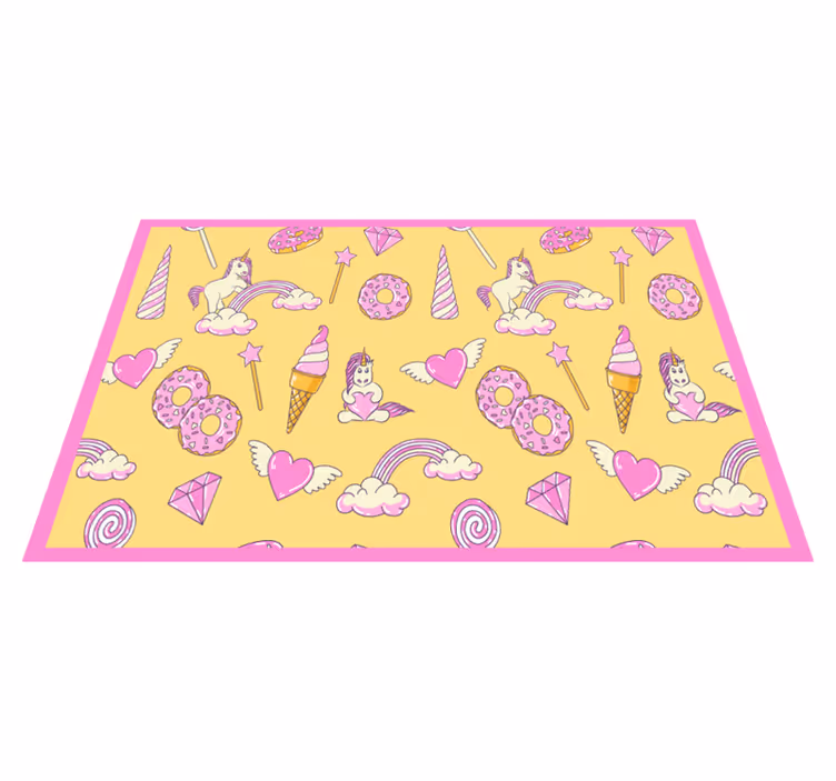 Set de table enfant licorne ludique et joyeuse - TenStickers