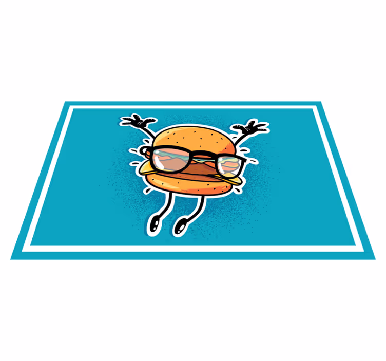 Set de table Cheeseburger style dessin animé - TenStickers
