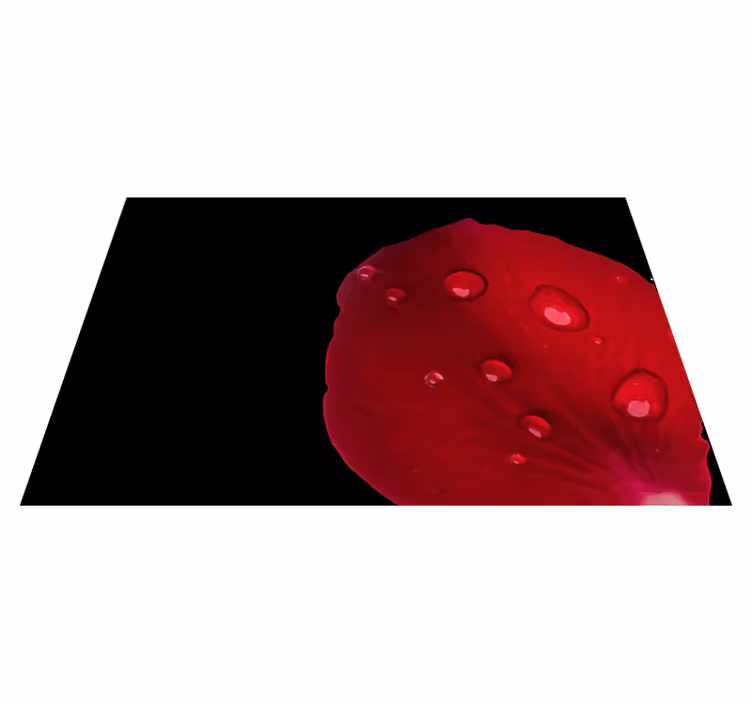 Set de table surface pétales rouges - TenStickers