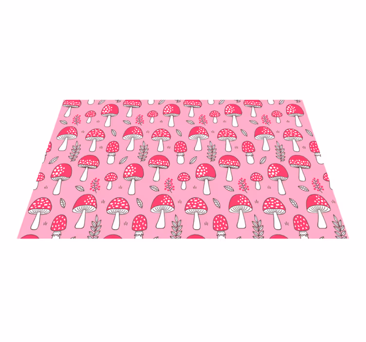 Set de table original motif champignon vibrant - TenStickers
