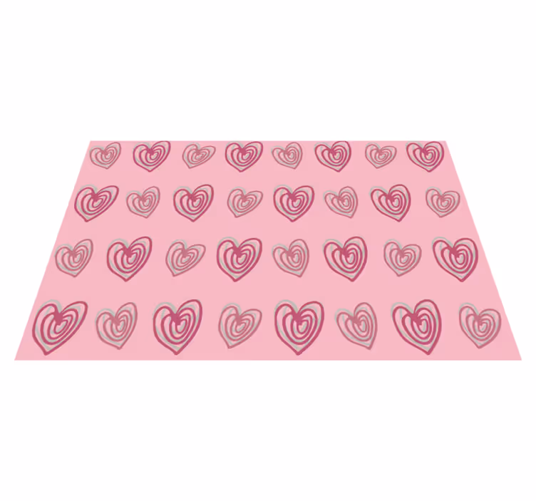 Set de table original motif coeurs - TenStickers