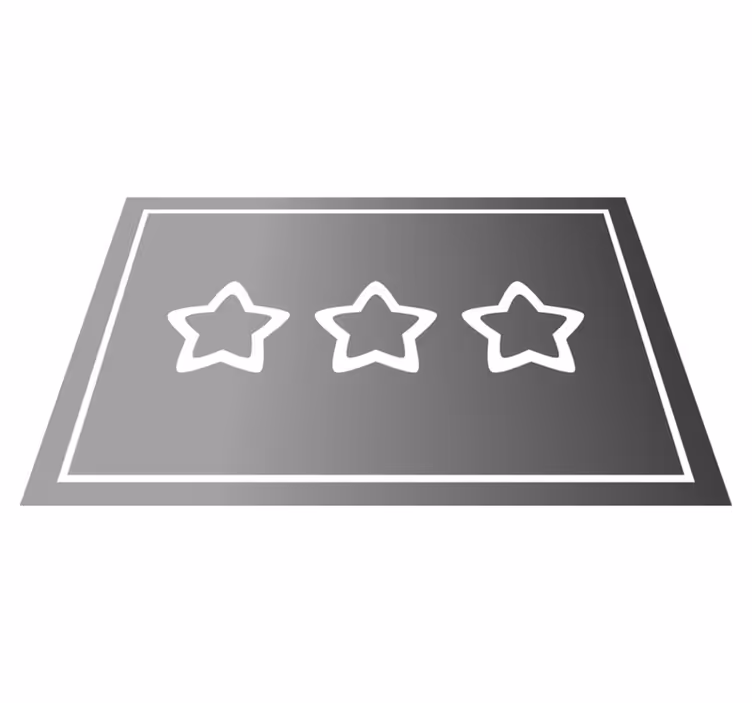 Set de table moderne affichage étoile - TenStickers