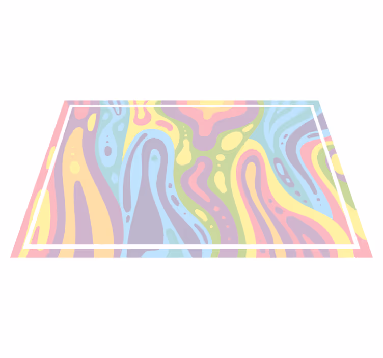 Set de table vagues abstraites colorées - TenStickers