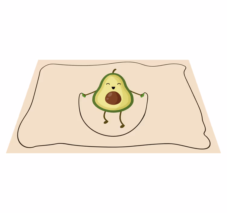 Set de table enfant avocat heureux jumper - TenStickers